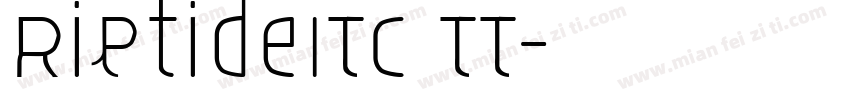 RiptideITC TT字体转换